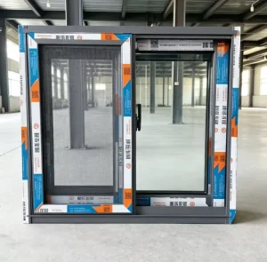Factory Direct Energy-Efficient Windproof Aluminum Horizontal Sliding Window with Tempered Double Glazing for House