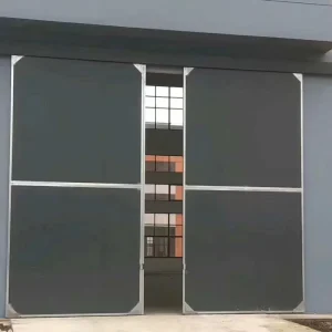 Factory Direct High Security Steel Sliding Gate Industrial Shift Door with Thickened Panels