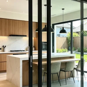 Factory Direct Minimal Sightline Aluminum Double-Glazed Sliding Door for Modern Villa