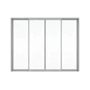 Factory Direct Minimalist Aluminum Alloy Double Glazed Sliding Door for Outdoor Balcony
