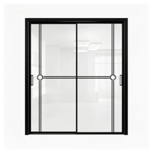 Factory Direct Modern Minimalist Aluminum Sliding Door Double Tempered Glass for Kitchen
