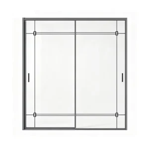 Factory Direct Modern Minimalist Tempered Glass Sliding Door for Kitchen and Bathroom