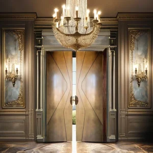 Factory Direct Outdoor Front Entry Copper Door for House
