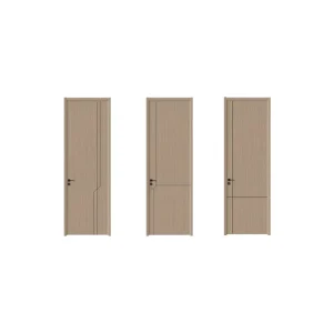 Factory Direct Sale Solid Wooden Interior Doors High Quality Simple Design Wood Slab Door Modern Interior Wood Slab Door