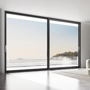 Factory Direct Slim Frame Aluminum Sliding Door with Double Glazing and Customized Narrow Frame Glass for Wine Cellar and Living Room