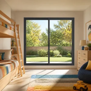 Factory Direct Thermal Break Aluminum Sliding Window Double Glazed Tempered Glass Soundproof Waterproof for Villa