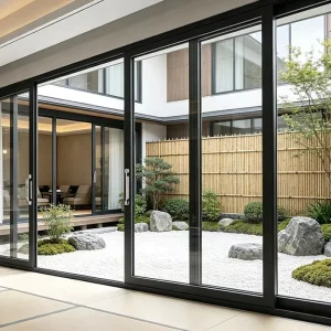 Factory Direct Transparent Full Glass Frameless Sliding Door for Modern Apartment Interior
