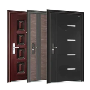 Factory Exterior Security Steel Door, Modern House Front Entrance Door