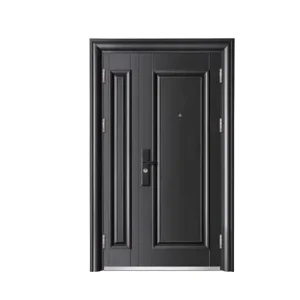 Factory High Quality Modern Anti-Theft Exterior Steel Security Entry Door CE Certification Warranty for Villa