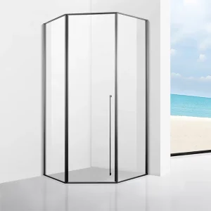 Factory Hotel Home Bathroom Framed Shower Door 304SUS Tempered Glass Shower Room