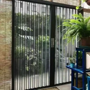 Factory Insect Net Aluminum Screen Window Horizontal Sliding Folding Retractable Screen Door