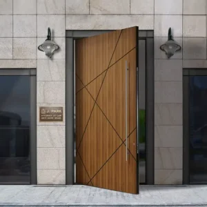 Factory Manufacture Soundproof Aluminum Modern Front Entry Pivot Door