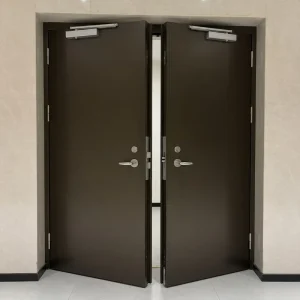 Factory Manufacturer CE UL Galvanized Steel Fire Door 20/30/60/90 Minute Fire Rated Interior Door for Shopping Mall