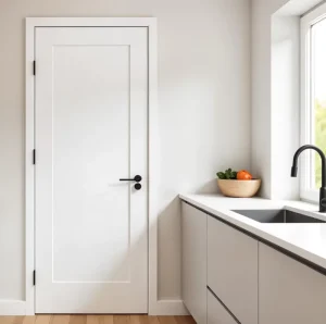 Factory Modern 1-Panel MDF Shaker Door with Well-Sealed Feature