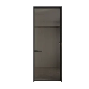 Factory Modern Water Resistant Swing Doors Interior Bathroom Toilet Ultra-Narrow Aluminum Hotel Apartment