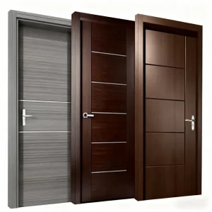 Factory Price Classic Moisture-Proof Flame-Retardant Glazed Easy-to-Clean Multiple Colors Internal Wooden Slab Doors