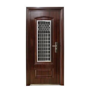 Factory Price Modern Turkish External Armored Steel Residential Security Front Entry Door for Houses