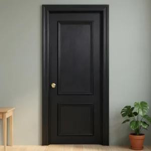 Factory Price Solid Wood Painted Single Swing Door for Bedroom, House Interior, and Front Entry