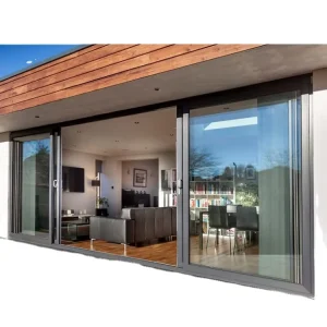 Factory Retractable Screen Aluminum Sliding Glass Door, 3-Panel Stackable Patio Door