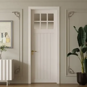 Factory Retro Solid Wood Single Door for Bedroom Living Room Dressing Room Study