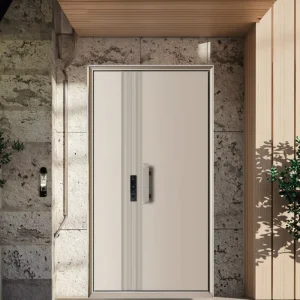 Factory Security Anti-Theft Front Entrance Apartment Residential Aluminum Panel Doors with Locks