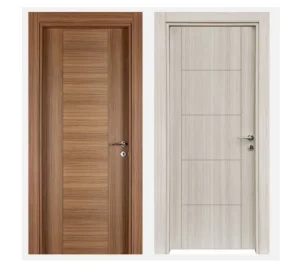Factory Selling Soundproof Waterproof Solid Wood Interior Bedroom Door with Baked Paint Finish