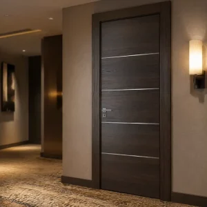 Factory Side-Opening Waterproof WPC Solid Wood Interior Doors for Homes and Apartments