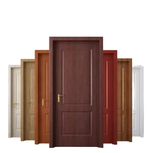 Factory Solid Wood Modern Interior Doors for Apartment and Kitchen Use