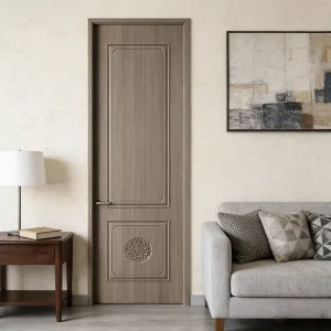Factory Supply Complete Wooden Interior Door Sound Insulated CPL Material for Apartment, Villa, Hospital, and School
