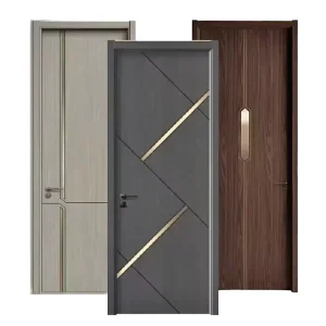 Factory Supply Custom Color Modern Retro Bedroom Wooden Door Waterproof Interior House