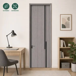 Factory Supply Melamine Decorative Interior Wooden Door with Paint-Free Finish for Home, Apartment, and Hotel