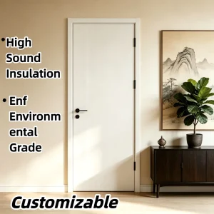 Factory Supply Scratch Resistant Easy Clean WPC Door With WPC Frame for Villa Renovation