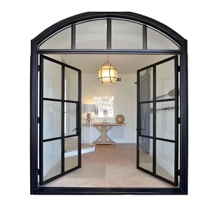 Factory Thick-Frame Floor Double-Leaf Glass Door Anti-Break Door