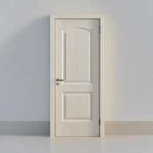 Factory WPC Skin Door, Paint-Free PVC-Laminated Wood-Plastic Composite Interior Room Door, Custom Size
