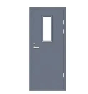 Factory-made Grey Single-leaf Door Modern UK Fire-certified for Commercial Use in Hotels Hospitals Apartments and Malls