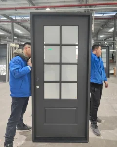 Fiberglass Front Entry Door Modern Style for Villa