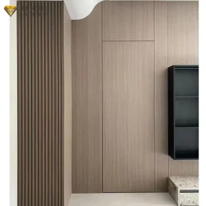 Finished Aluminum-Wood Flush Frameless Hidden Interior Door, Soundproof and Waterproof, for Bedroom, Villa, or School