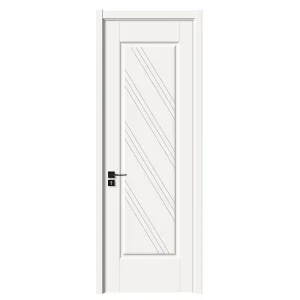 Finished Polymer Matrix Solid Wood Composite Door Modern Minimalist Villa Hotel Internal Wooden Door