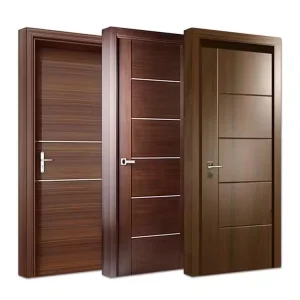 Finished Solid Wood Interior Door, Waterproof and Soundproof, Custom Design