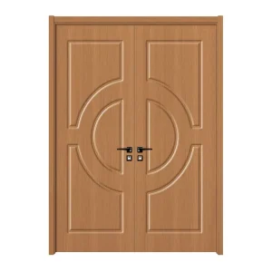 Fir Wood LVL Wood Core Melamine-Laminated Double Swing Door