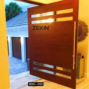 Fire Rated Aluminum Alloy Custom-Size Pivot Entry Door for Villa