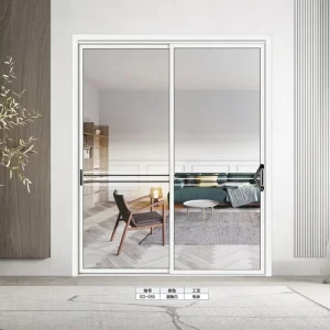 Fire-Rated Aluminum Glass Sliding Door with Fire Escape Smoke Seal for Commercial Building Stairwell Emergency Exit