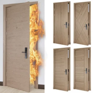Fire-Rated Polymer Interior Doors for Hotel Apartment Bedroom Use to Australian Standard