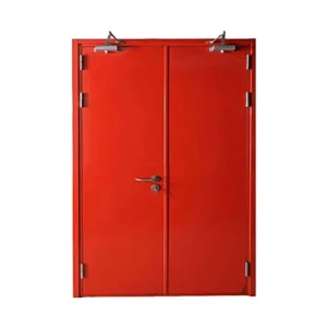 Fire Rated Steel Door for Hospital Industrial Use High Safety Fire Resistance Durable Metal Frame Custom Size