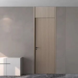 Fire-Resistant Frameless Office Swing Door with Hidden Frame and Narrow Edge for Indoor Use