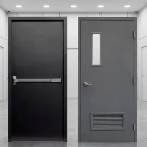 Fire-Resistant Steel Apartment Stairwell Door BS CE UL Certified 90-Minute Fire Resistance