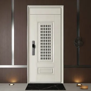 Fireproof Cold Rolled Steel Security Entrance Door for Apartment Buildings