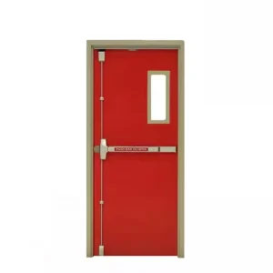 Fireproof Security Steel Door with Sound Insulation for Construction Projects