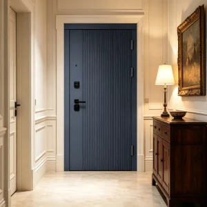 Fireproof Stainless Steel Anti-Theft Commercial Front Entry Door for Apartments and Hotels