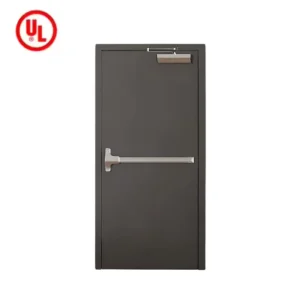 Fireproof Steel School Interior Door, Modern Design, Finished Surface, Single Leaf